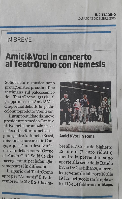 2015 12.12.2015 Il Cittadino